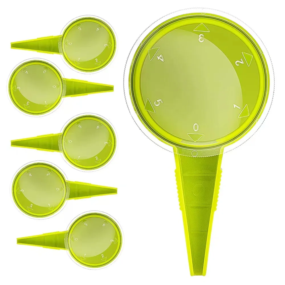 Fluorescent green 5-speed adjustable seeder hole punch sign set