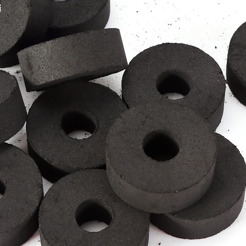 Round Black Long Burning Time Hookah Coconut Shell Charcoal for Hookah Shisha Smoking Accessories