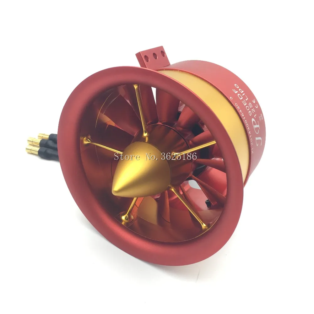 
RC Air Plane 50V 142A 7100W 9.3KG JP 120mm EDF Ducted Fan 12Blades with 5060 Motor 750KV All Set 