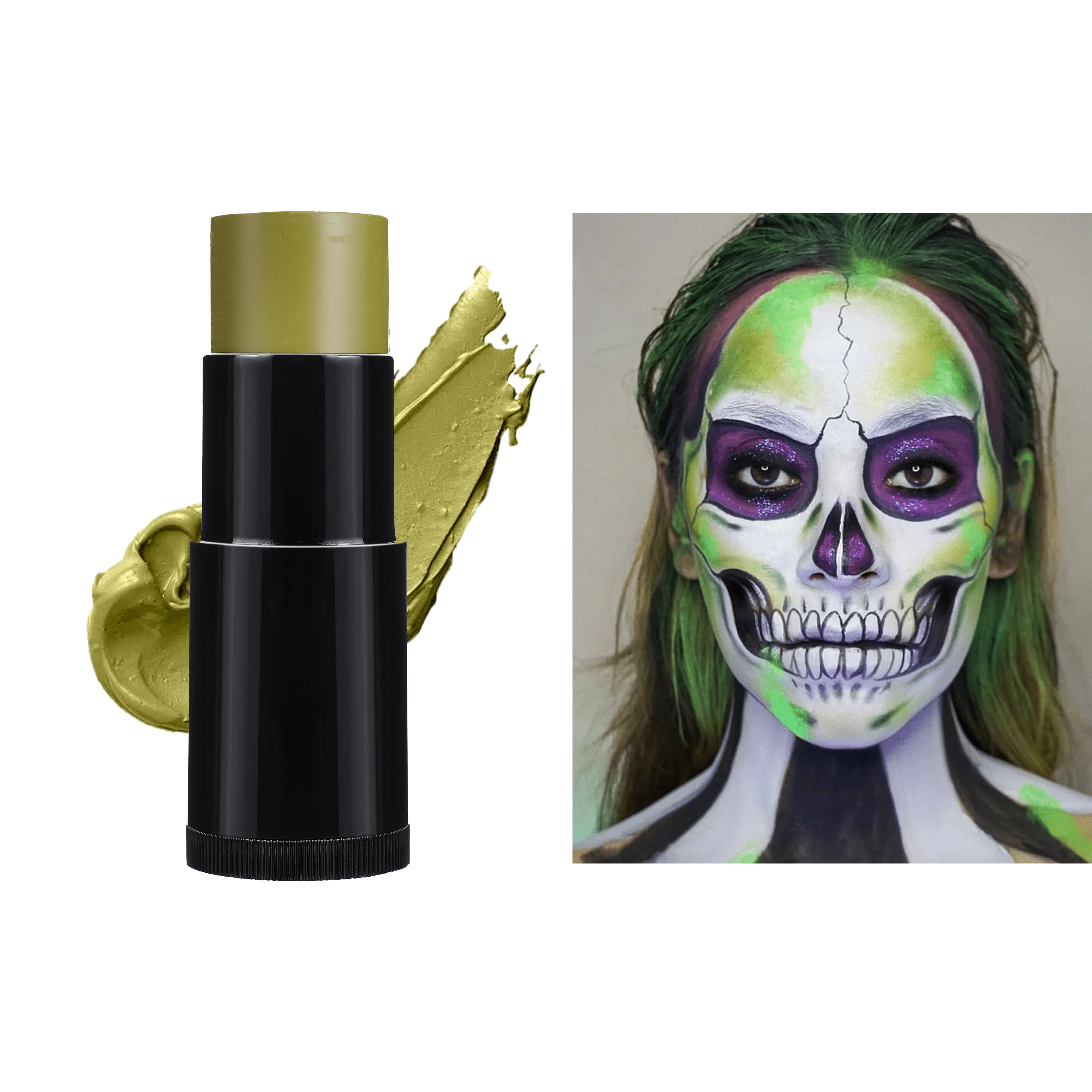 20g Grey Round  No LogoPrivate Label Vegan And Cruelty Free Oil Based Simple Face Painting Designs Face Paint Stick For Woman