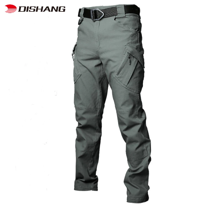 Male special forces camouflage overalls Outdoor multi bag pants Wear resistant training pants