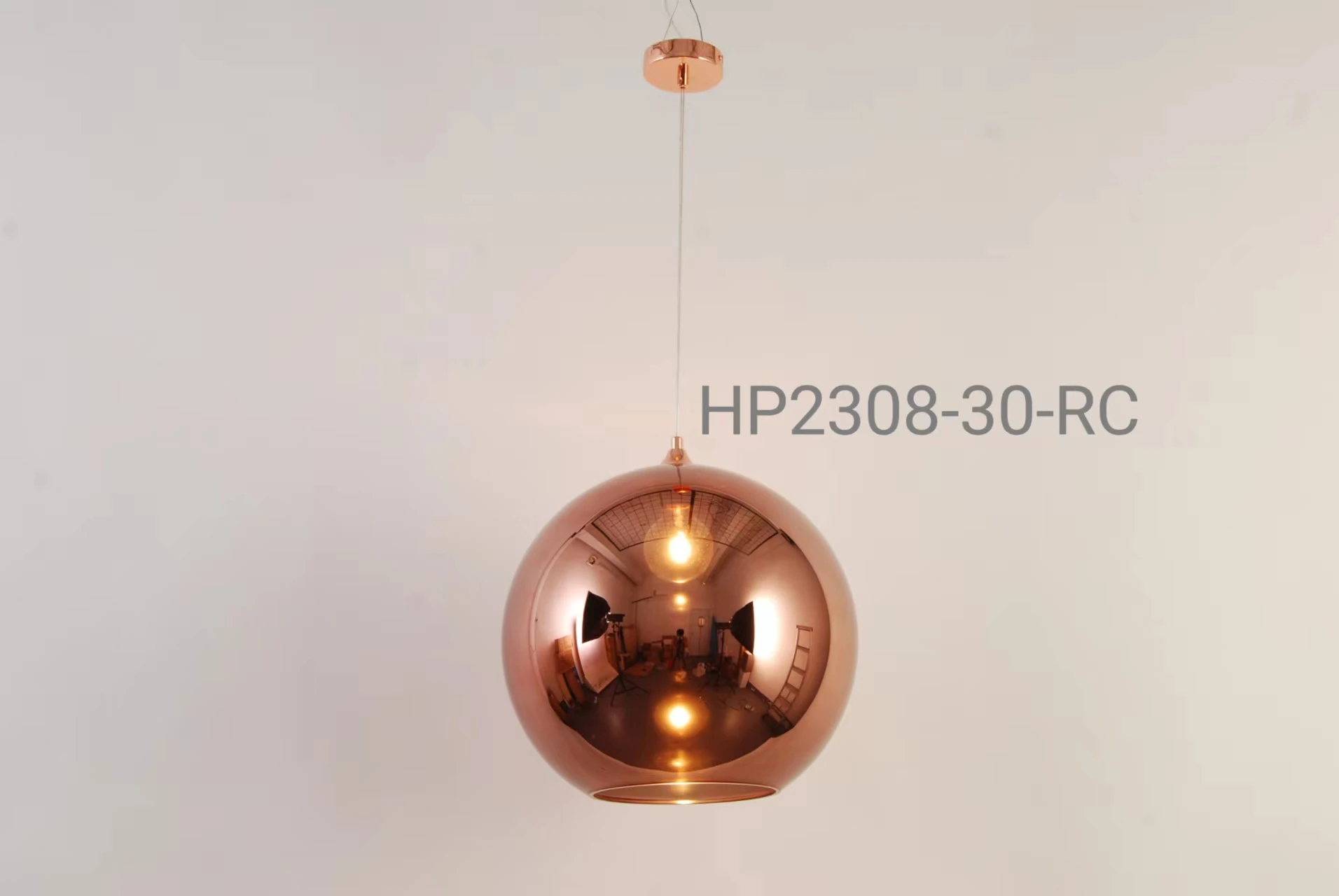 Shinny Chrome Single Glass Ball Pendant and Chandelier Lamp Luxury House