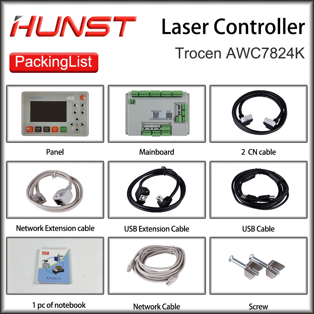 Hunst Upgraded AWC708C Lite DSP CO2 Controller Display Panel Card Trocen AWC7824K Control Board