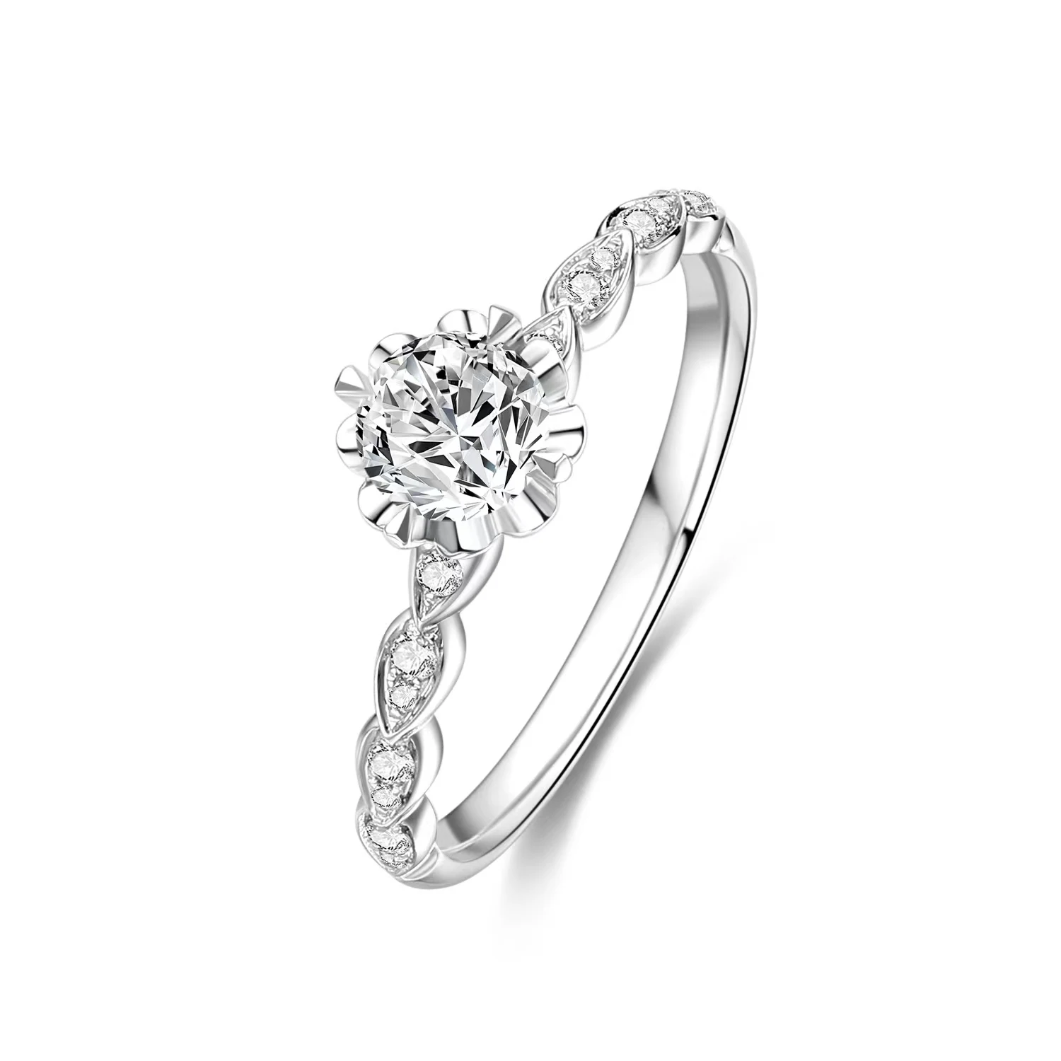 ring 14k 18k lab-grown diamonds engagement ring lab grown diamond jewelry ring