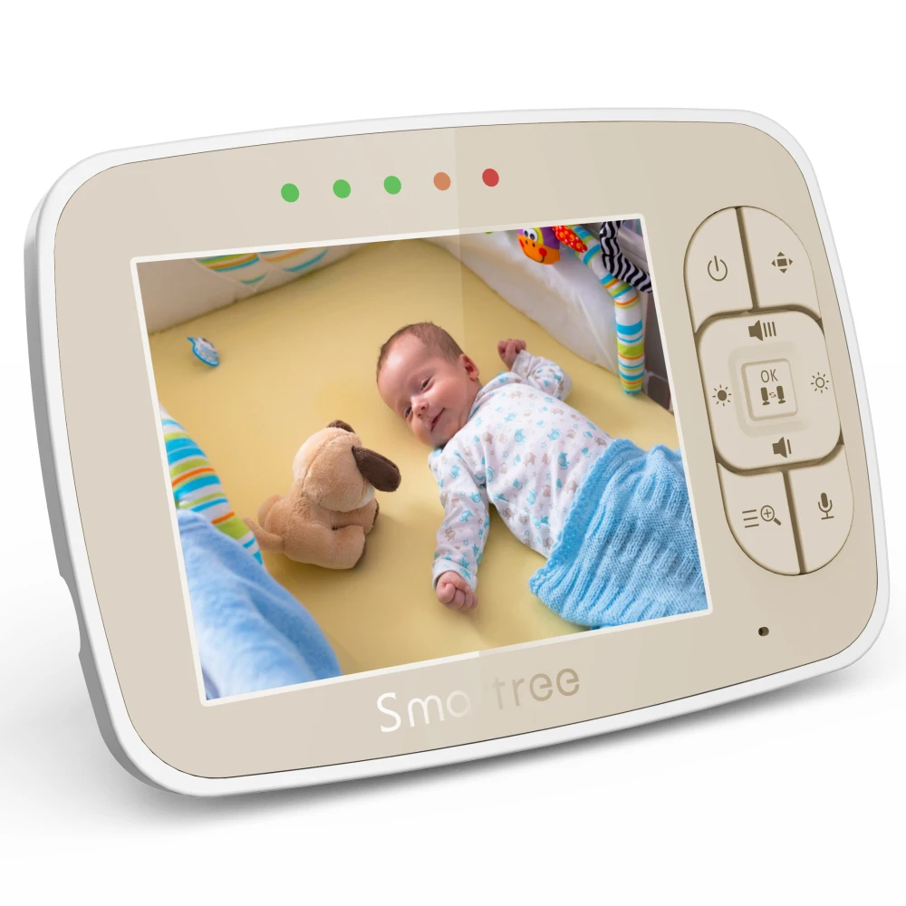 Baby Monitor Smart Digital Pan And Tilt Elegant Golden Color Baby Prince Monitor Night Vision Clear NewBorn Baby Camera Monitor