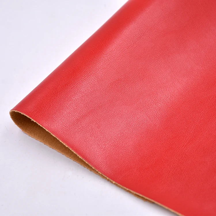 1M MOQ Wholesale smooth-surface artificial Printed Oil Leather sheets Synthetic PU leather Fabric for shoes bag