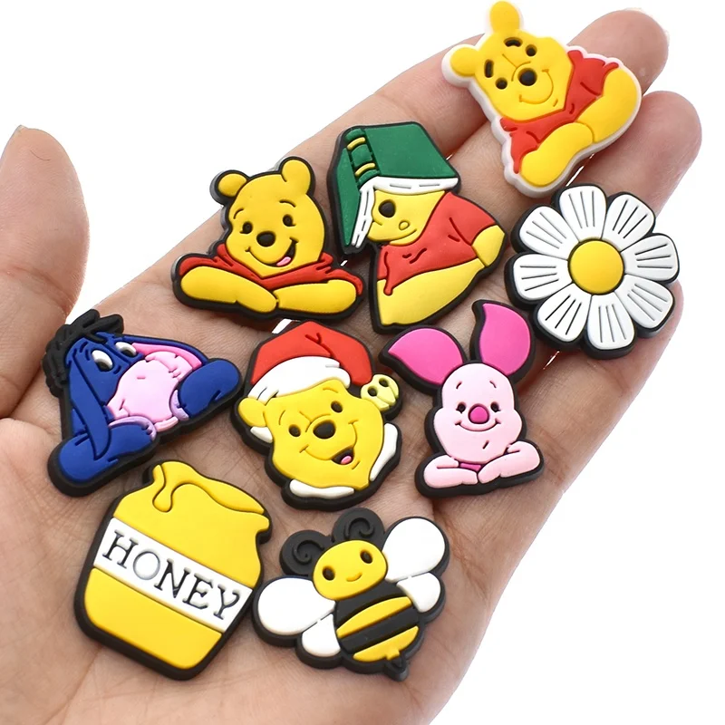 custom cute pig cartoons shoe charms piglet cow squishmallow croc charms