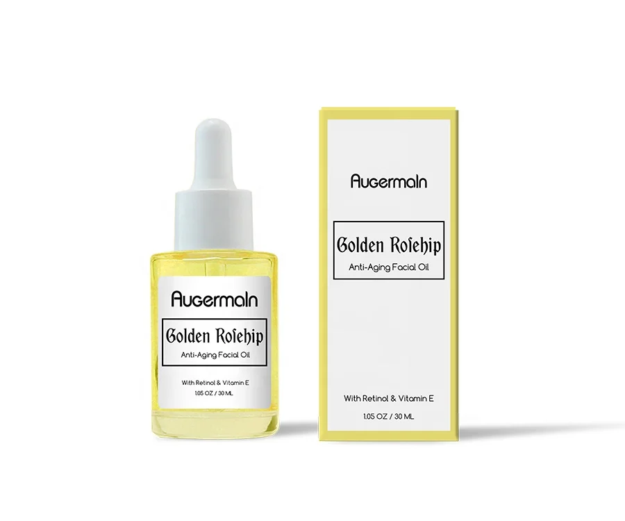 Фирменное масло для лица Golden Rosehip 1 05 унции/30 мл Органическое средство ухода за кожей антивозрастное сияющее