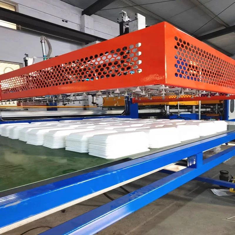automatic PS Styrofoam lunch box production line disposable plate equipment