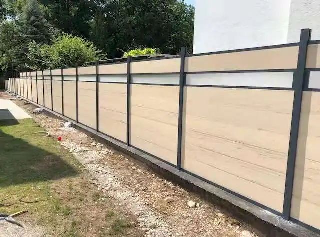 1.8M*1.8M DIY size Antique composite fencing Trellis Garden Wpc Panel Fence for outdoor