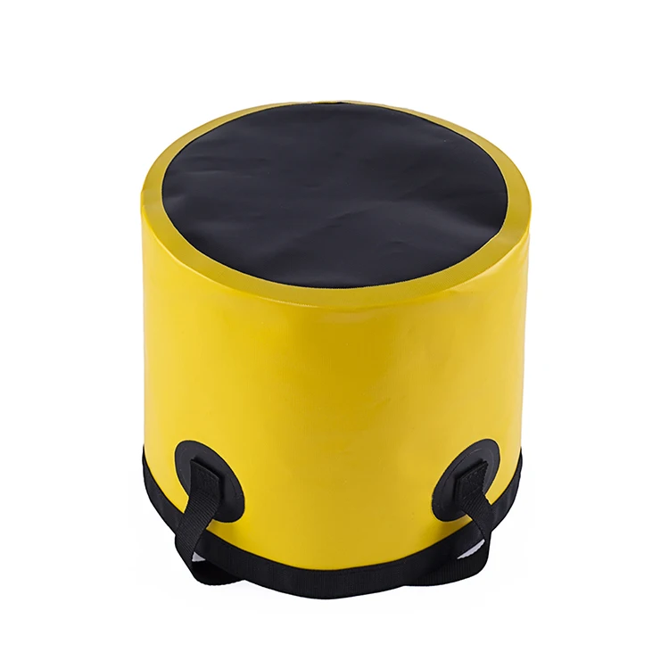 Durable Leakproof Foldable Camp Footbath Foot Soak Basin Washbasin 500D PVC Fishing Bucket Water Bucket