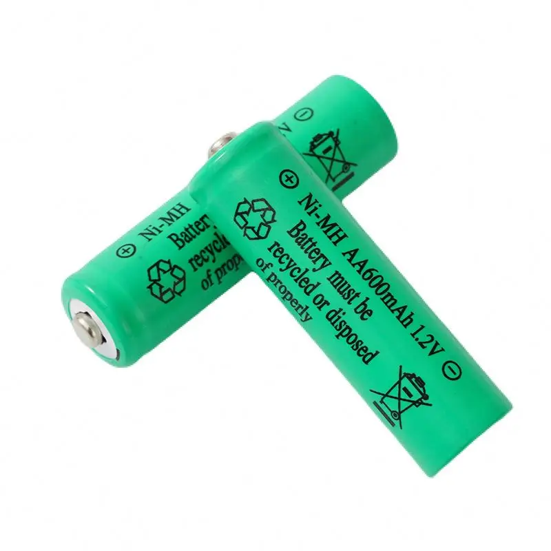 Aa перезаряжаемая nimh батарея 1 2 В 600 мАч aa 600mah v ni mh