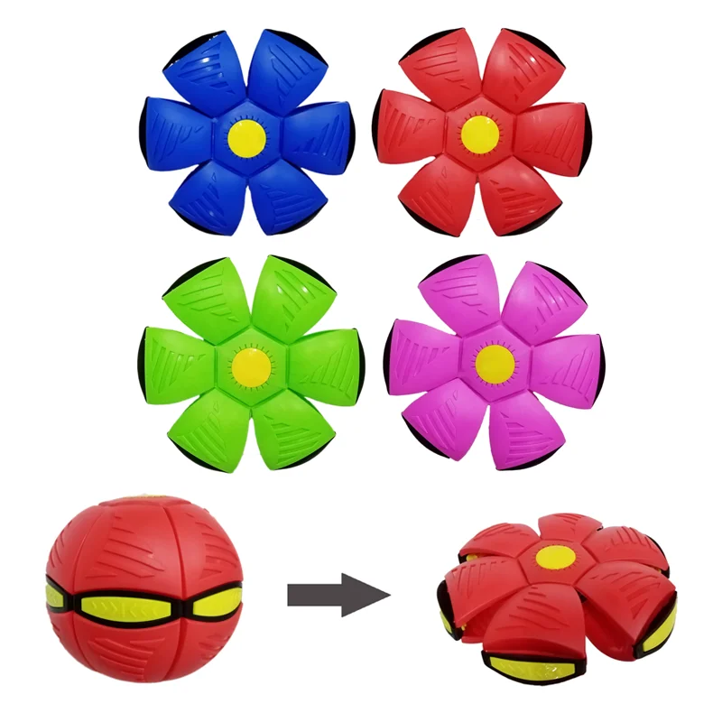 Wholesale Kids Flying Disk Transform Flying Saucer Ball Outdoor Indoor Flying Disc
