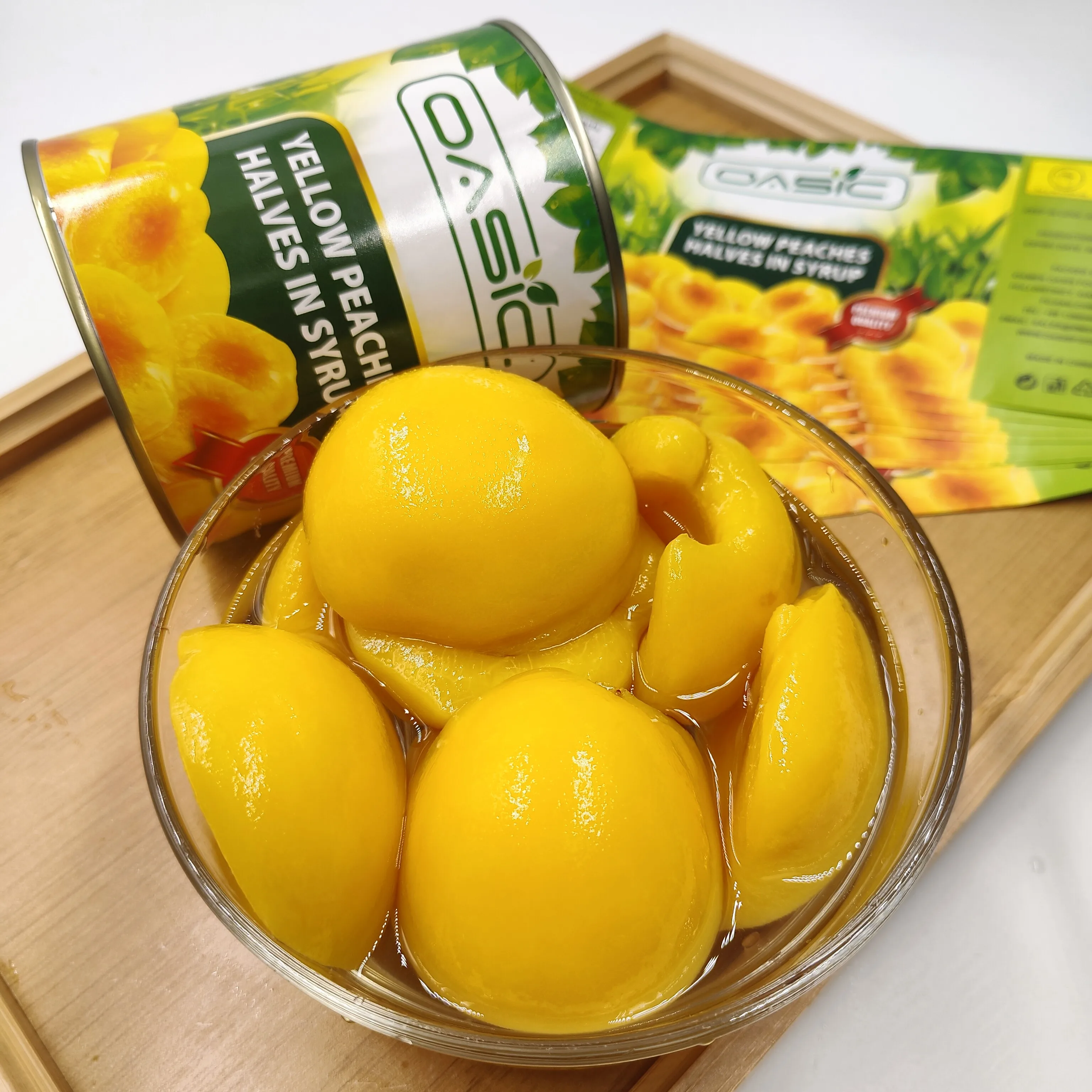 2024 Top Quality Canned Fruit Canned Yellow Peach Halves In Light Syrup EO Or HO