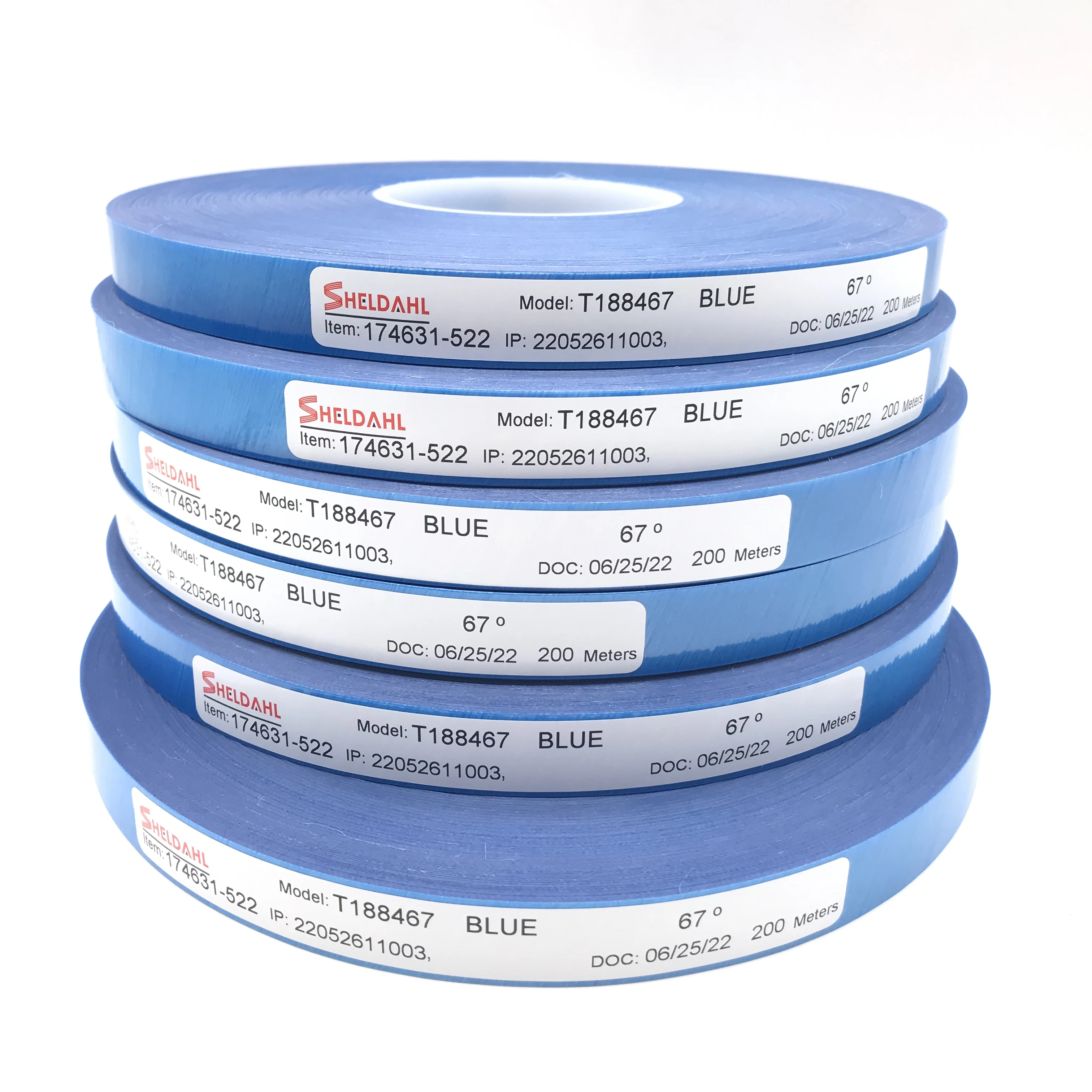 SHELDAHL Flexible Adhesive Belt Joint Tape for Making Abrasive Sanding Belt 19mmx100m Ruby/Blue/Pink/White