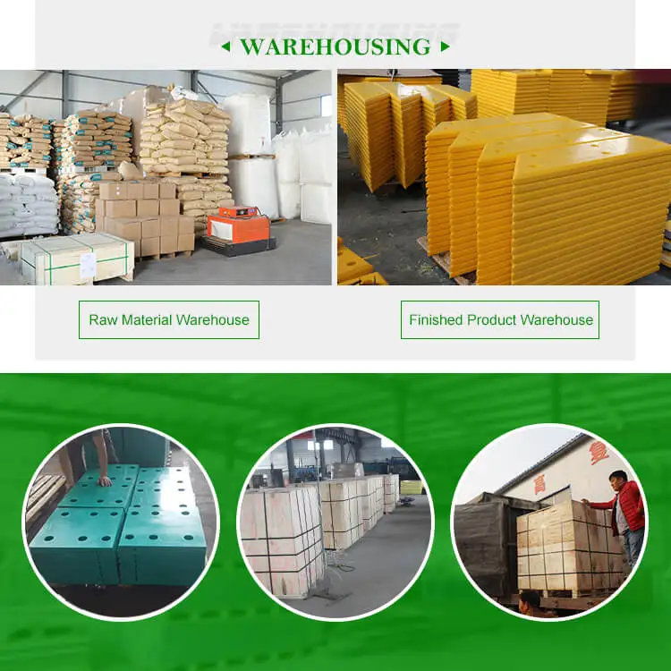 HDPE anti-corrosion plastic marine UHMWPE fender frontal pad sheets