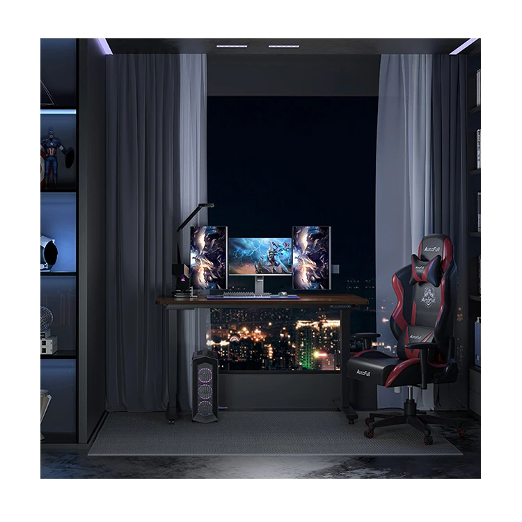 Electric Adjustable Height Desk Electric Sit Stand Gaming Desk Office Intelligent Height Adjustable Standing Desk