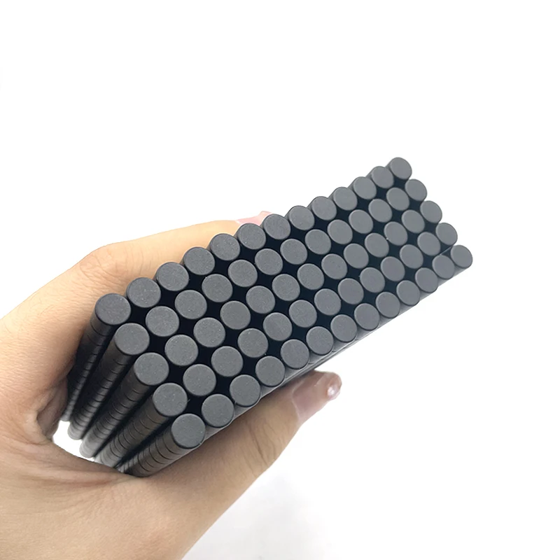Round Black Epoxy Coated Small Ndfeb 6x3mm Neodymium Disc Rare Earth Magnets for Wall Hobby and Office