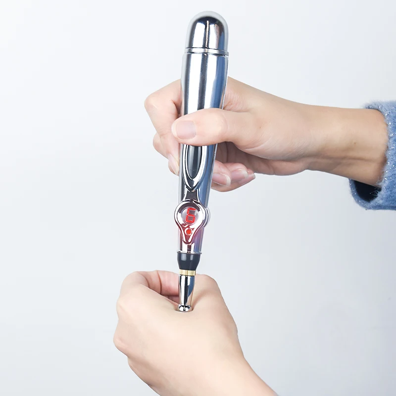 
Portable meridian heal pulse pain relief electrical stimulation electronic acupuncture laser pen massage 