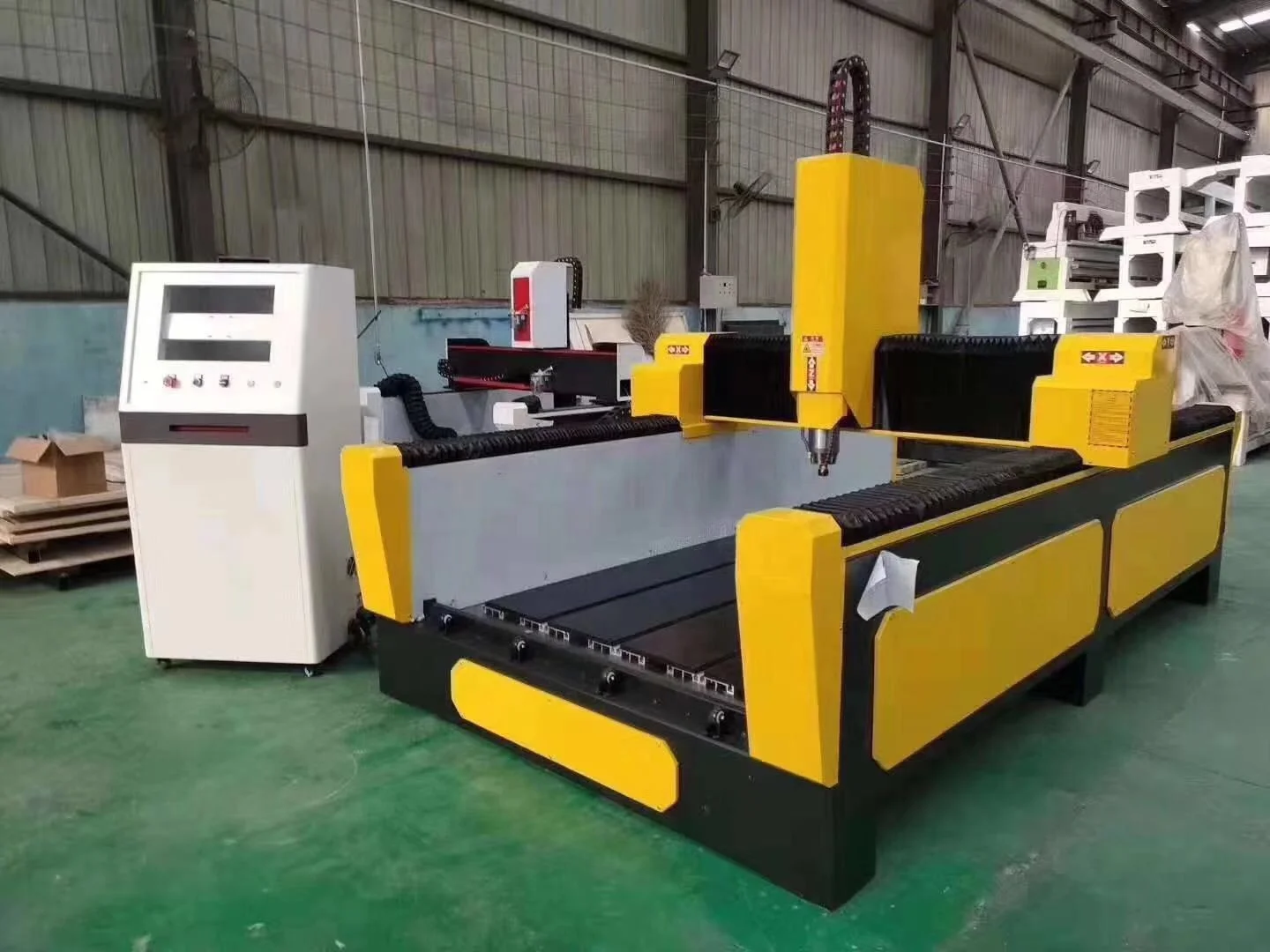 Heavy stone marble granite engraving cnc router 5.5kw spindle CA-1325 3d carving router machine for stone