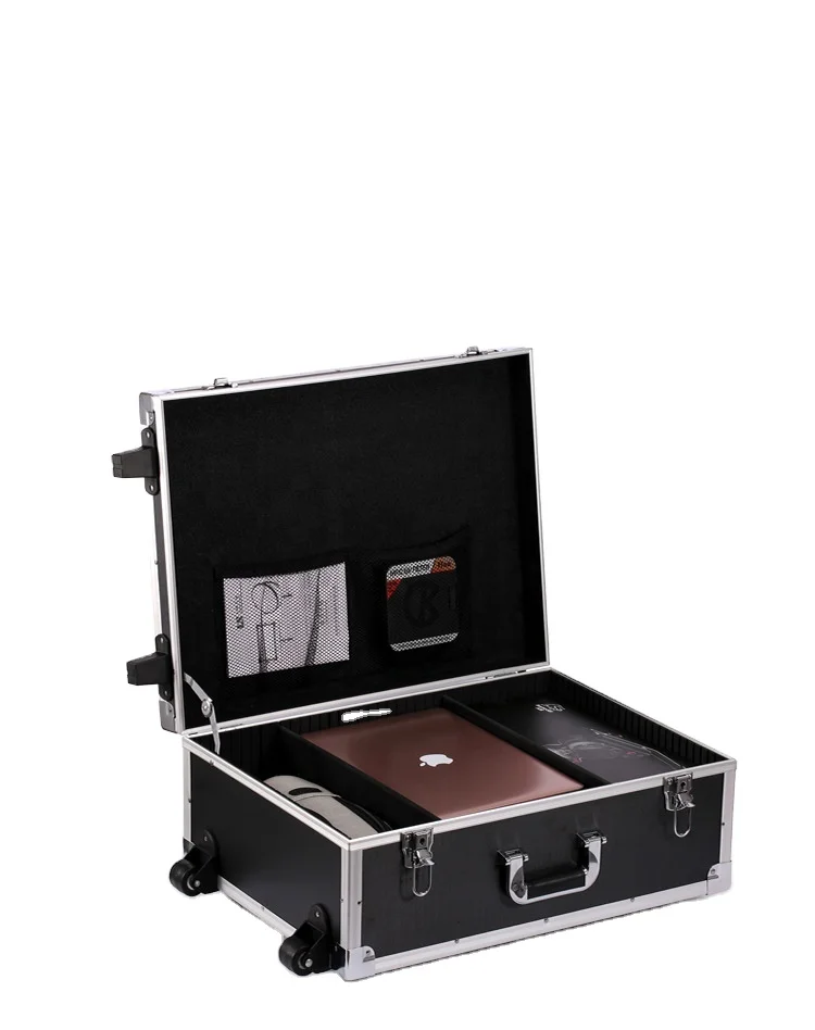 Customized Aluminum Alloy Case Large Multifunctional Tool Case Hardware and Tools Exhibition Case