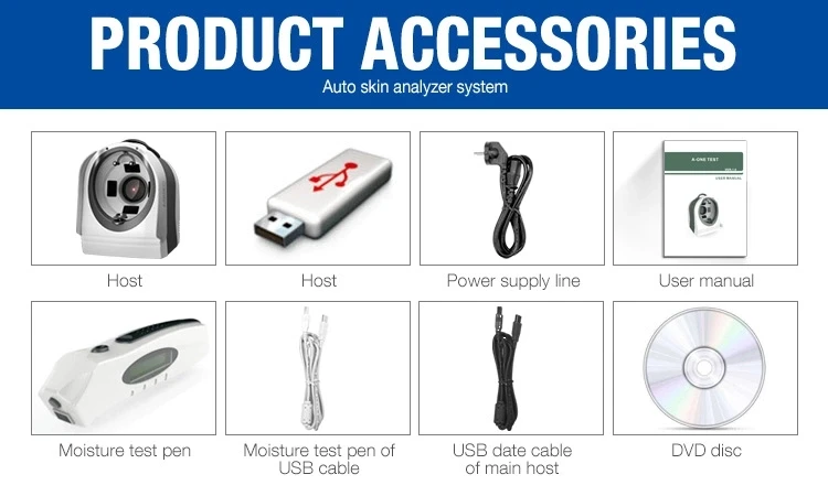 New trend high resolution magic mirror 8 spectrum digital analyzer digital skins detector