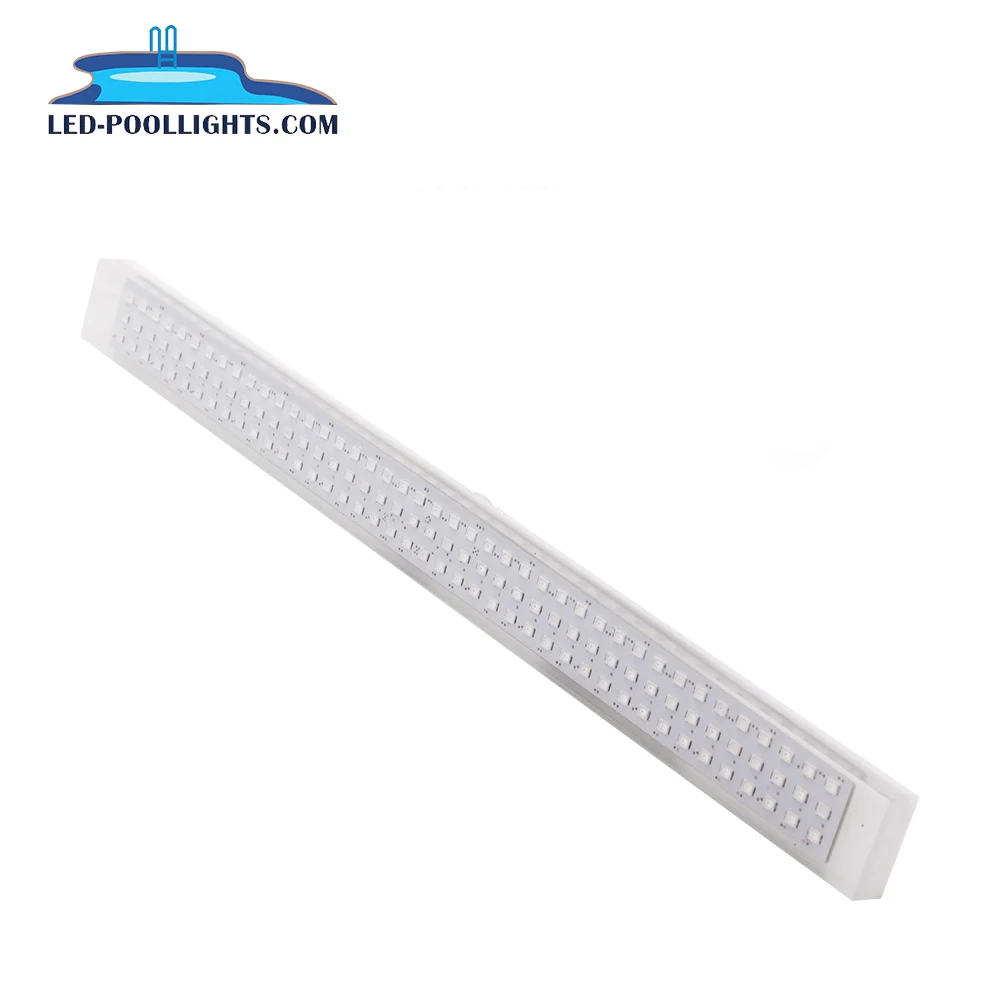 Newest rectangle 12v 15W Underwater Lamp IP68 Waterproof Flexible Strip LED Swimming Pool Light