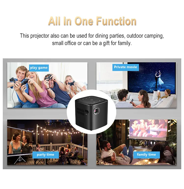  DLP full HD портативный карманный проектор для игр на улице в помещении pico 1080p mini 4K домашний кинотеатр фильмов Wi-Fi умный