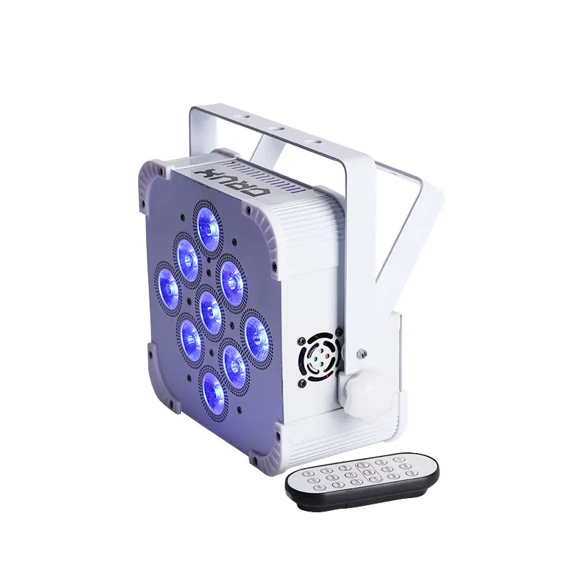 USA STOCK Battery LED UPLIGHT DJ LED Par Projector 9X18W RGBAWUV Disco LED Stage Lighting