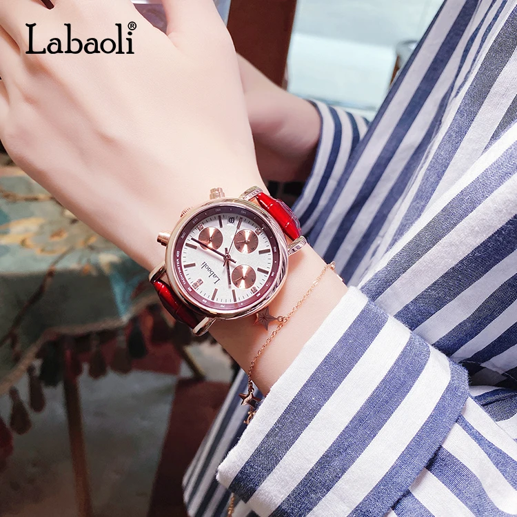 LABAOLI LA061 Perfect Quartz China Movement Gold Women Watch 3atm Quartz Watch Water Resistant