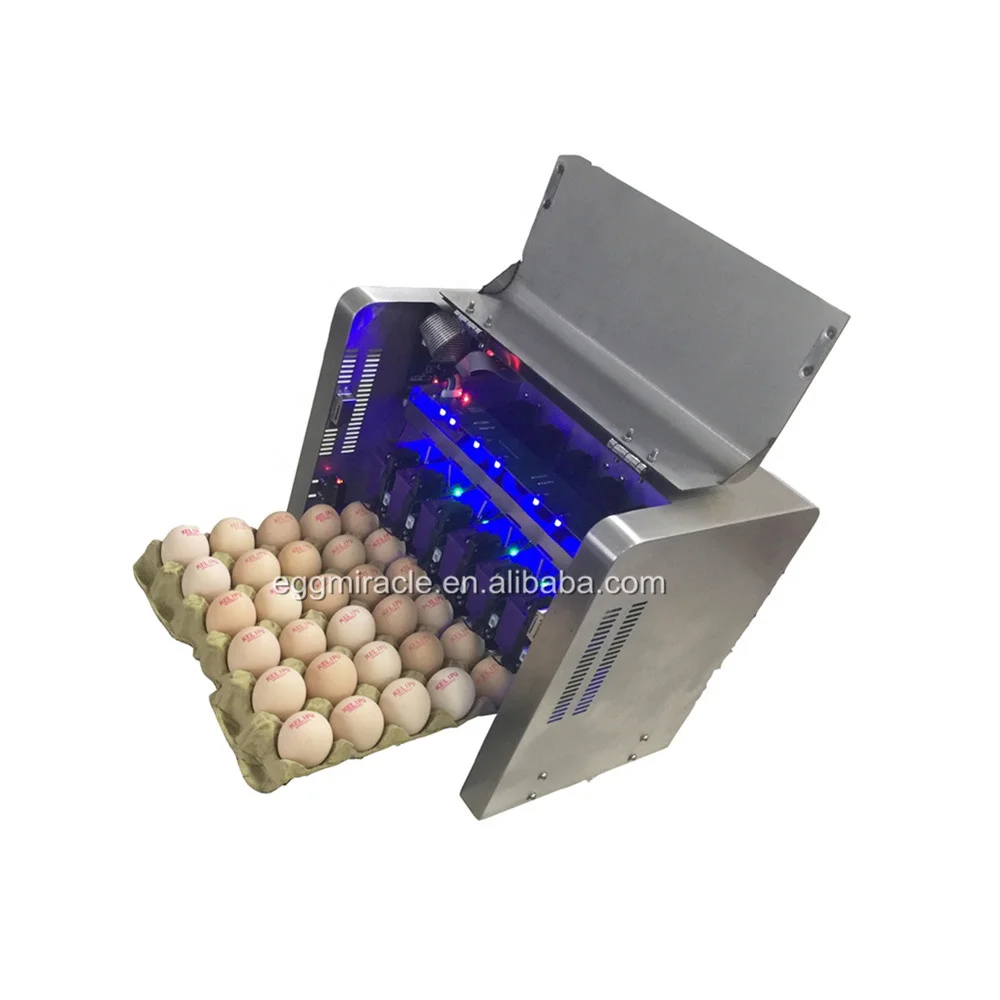 Factory price egg stamping system egg printer machine