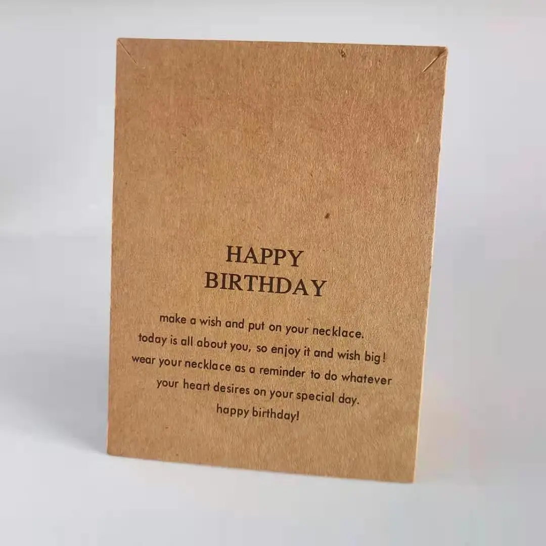  Custom Natural Color Kraft Cards Best Friends Sister Mommy Jewelry Cards Brown Paper Cards Gift Packing Accessories.jpg
