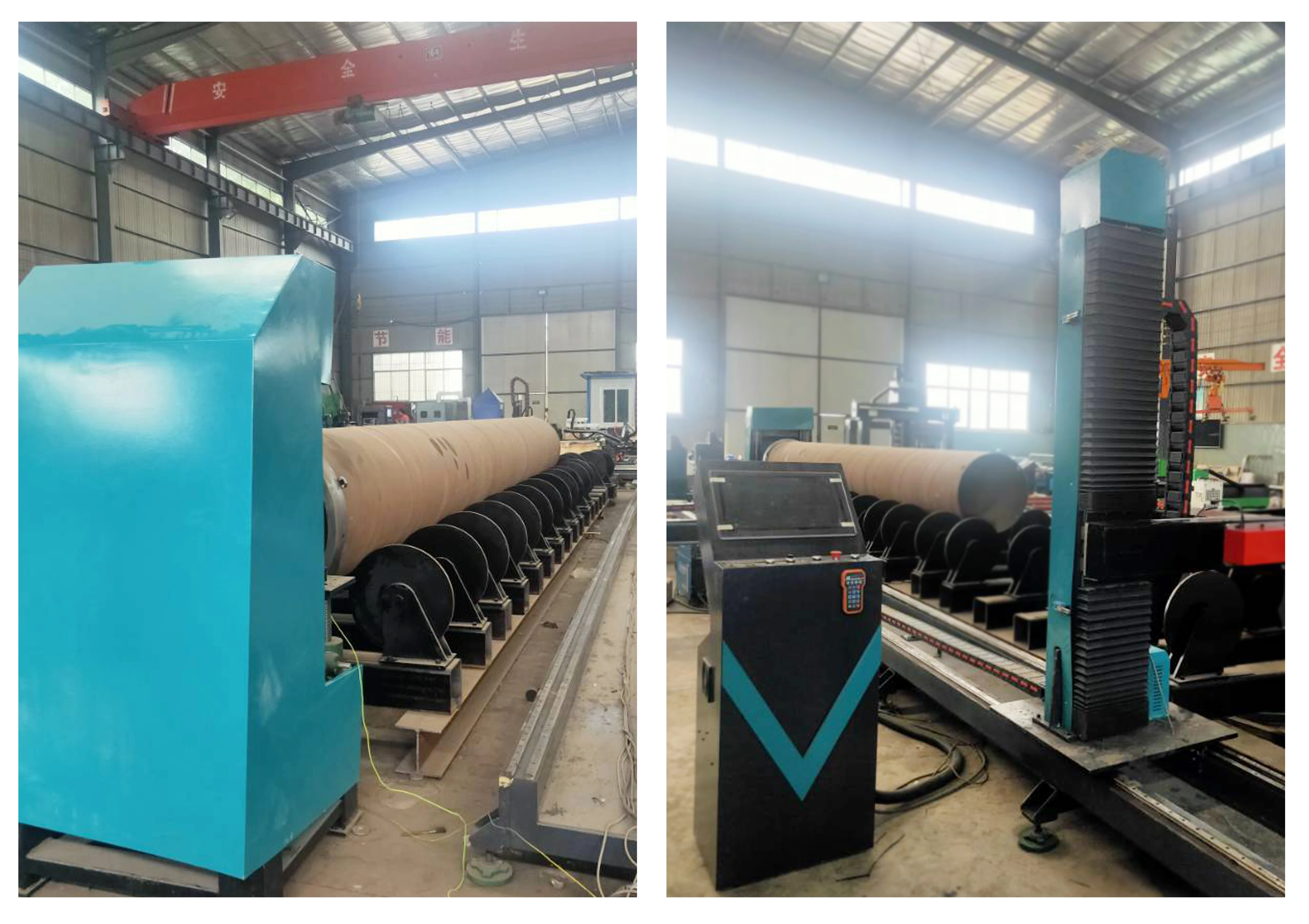 Big Metal Round Pipe Profile CNC Plasma Beveling Cutting Machine