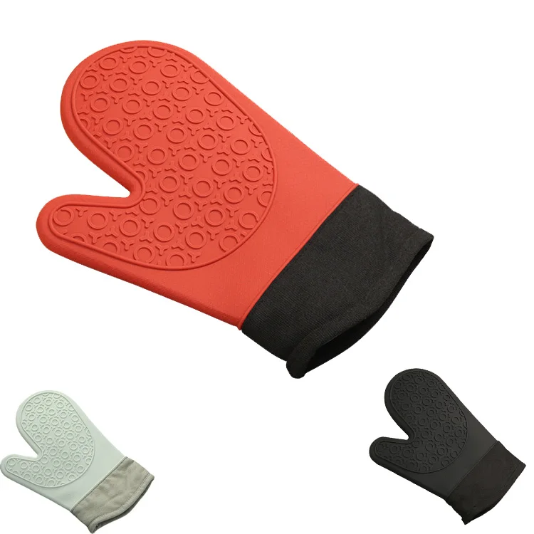 Модные дизайнерские термоизолированные силиконовые перчатки для духовки