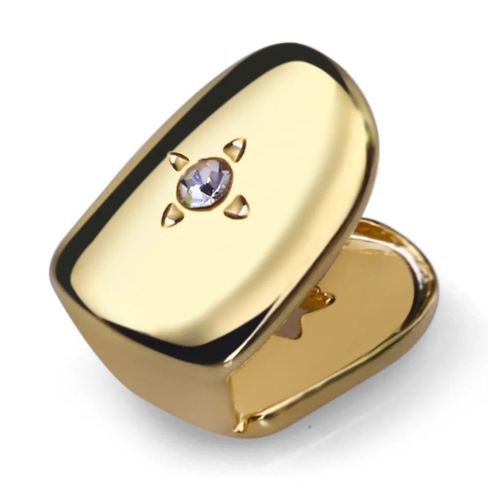 Cross-border e-commerce hot selling single diamond single star gold braces teeth grillz rapper hip hop braces jewelry