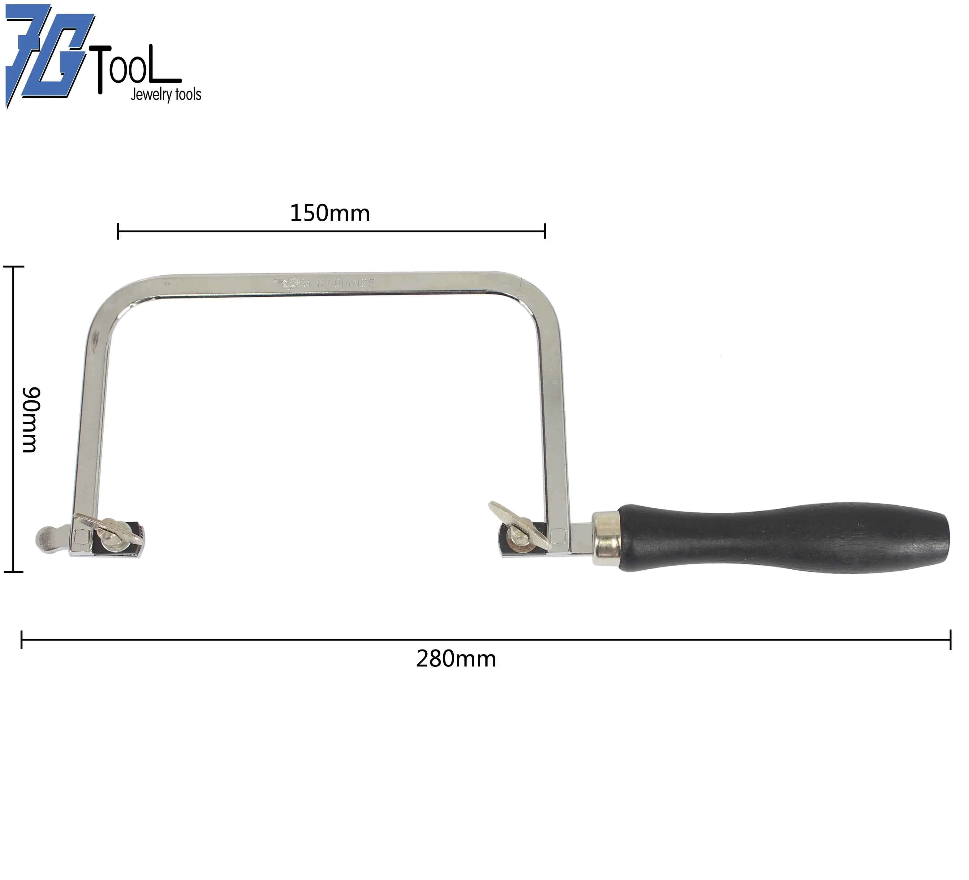 Non-adjustable Black Saw Bow, Jewelry  Saw Frame