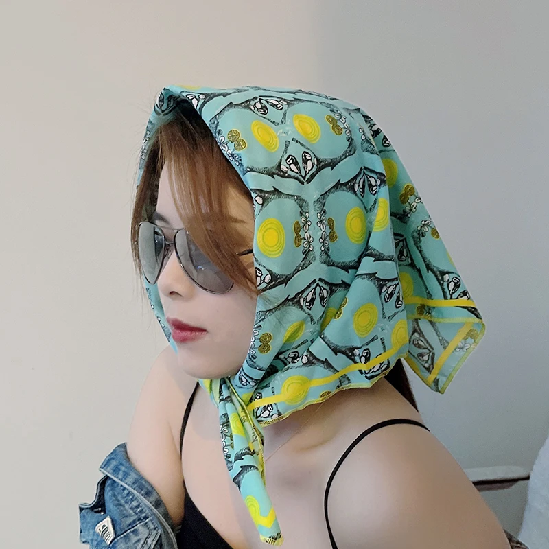 wholesale bandana scarf with hip hop paisley printed neck square scarf cashew hand towel square multifunctional kerchief