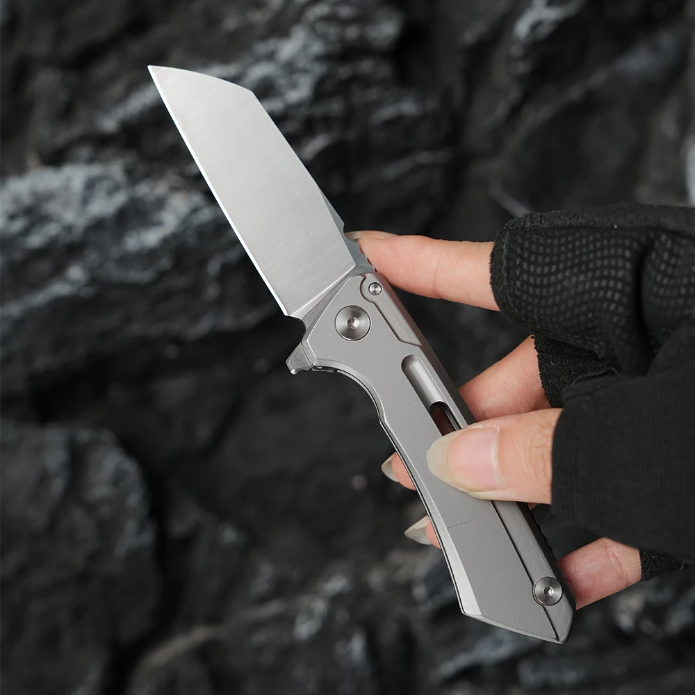 High quality D2 blade survival EDC tactical pocket D2 knife with Belt Clip