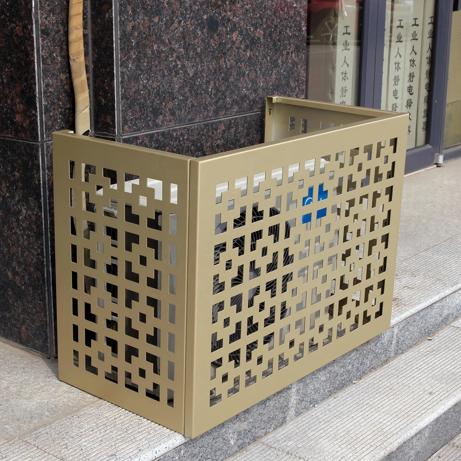 Perforated Aluminium Foldable Air-Conditioner Cover For External Decoration
