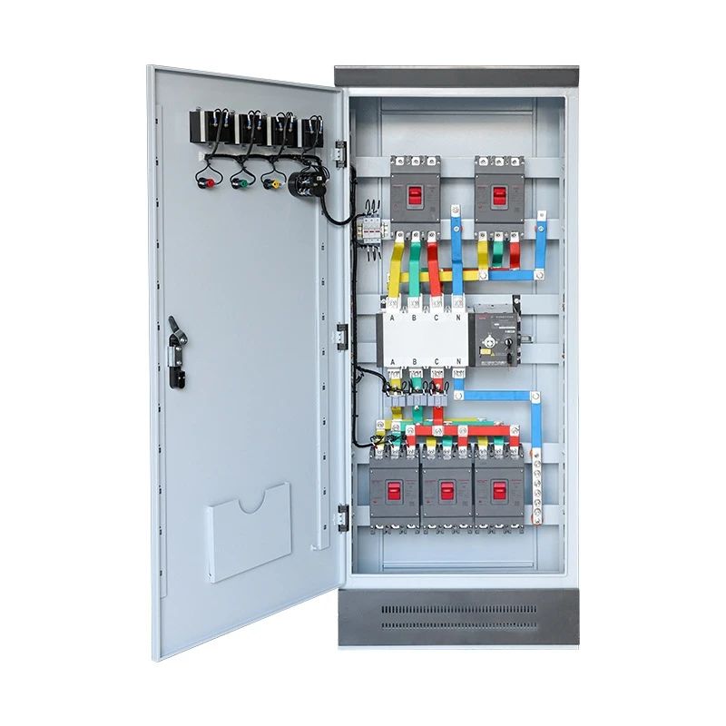 ZHUWEI Customized Low Voltage Distribution Dual Power Switch Control Construction Site Lighting Cabinet