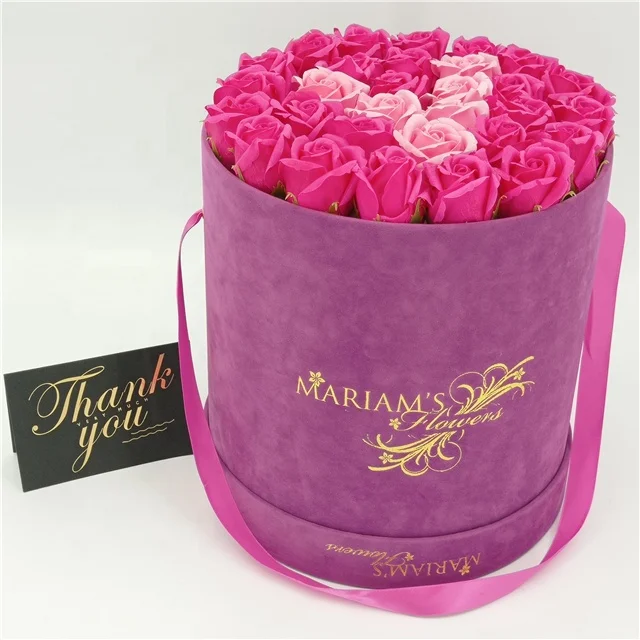 Flower Preserved Box Hat Flower Box for Florist Supplies