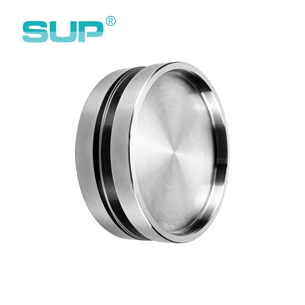 solid 304 stainless steel 6-12 mm round glass conceal door handles