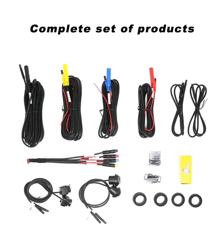 Android Screen 360 panoramic camera AHD 720P/1080P full Color Image bird view left right front rear reverse back car cameras