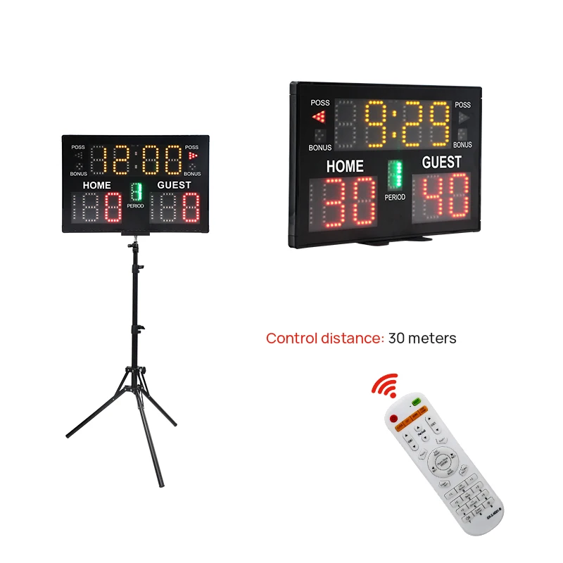 Pool Digital Portable Large Plastic Scoreboard Remote for Truck Scale Scoreboard for Games Display