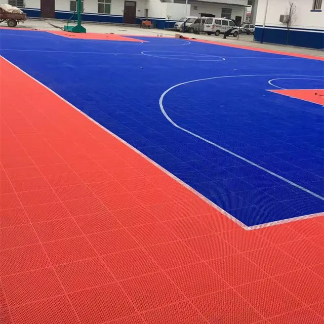 
Outdoor PP Interlocking Sports floor Basketball /volleyball court 