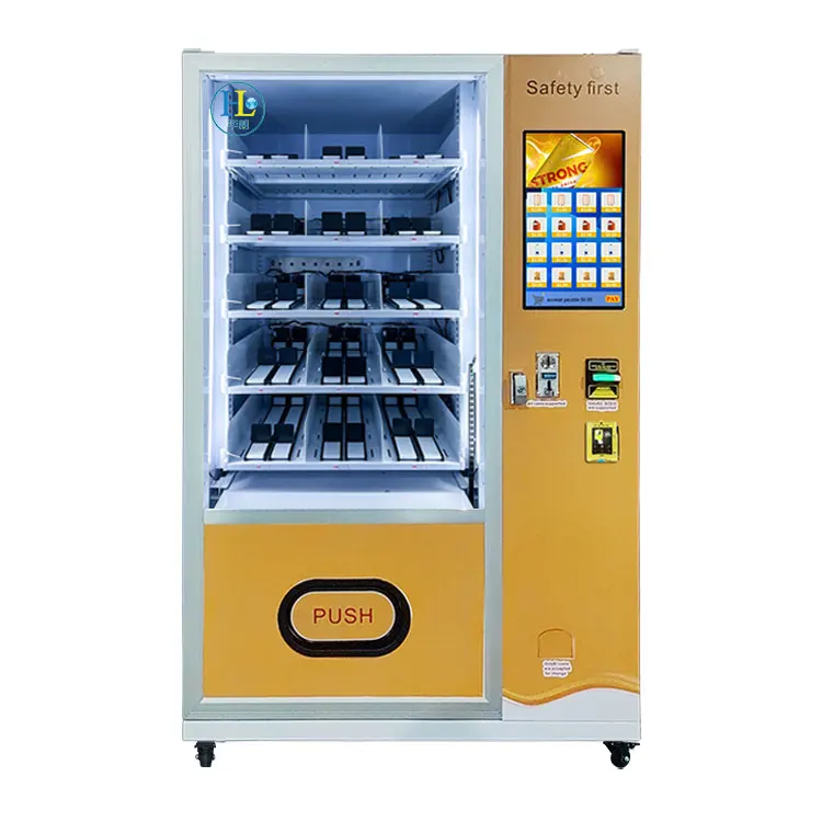 Two-In-One Vending Machine Pusher rod Vending Machine Beverage Vending Machine Large capacity Shopping Mall
