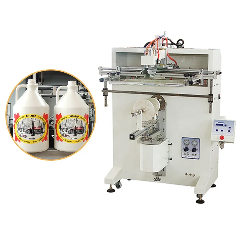 Semi-auto bucket  printing machine plastic screen printing machine