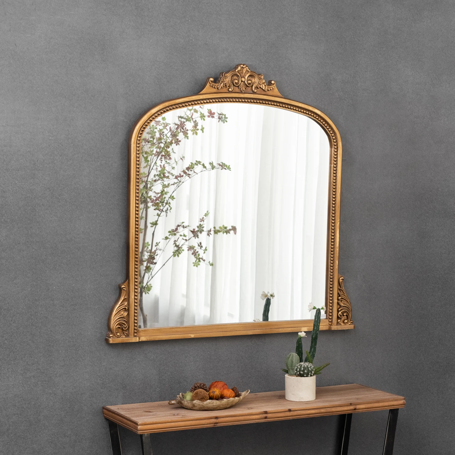 YUNFEI Fashion Modern Style Gold Wall Mirrors Home Decor Hanging Mirror Round Decor Wall Mirror Accent Style