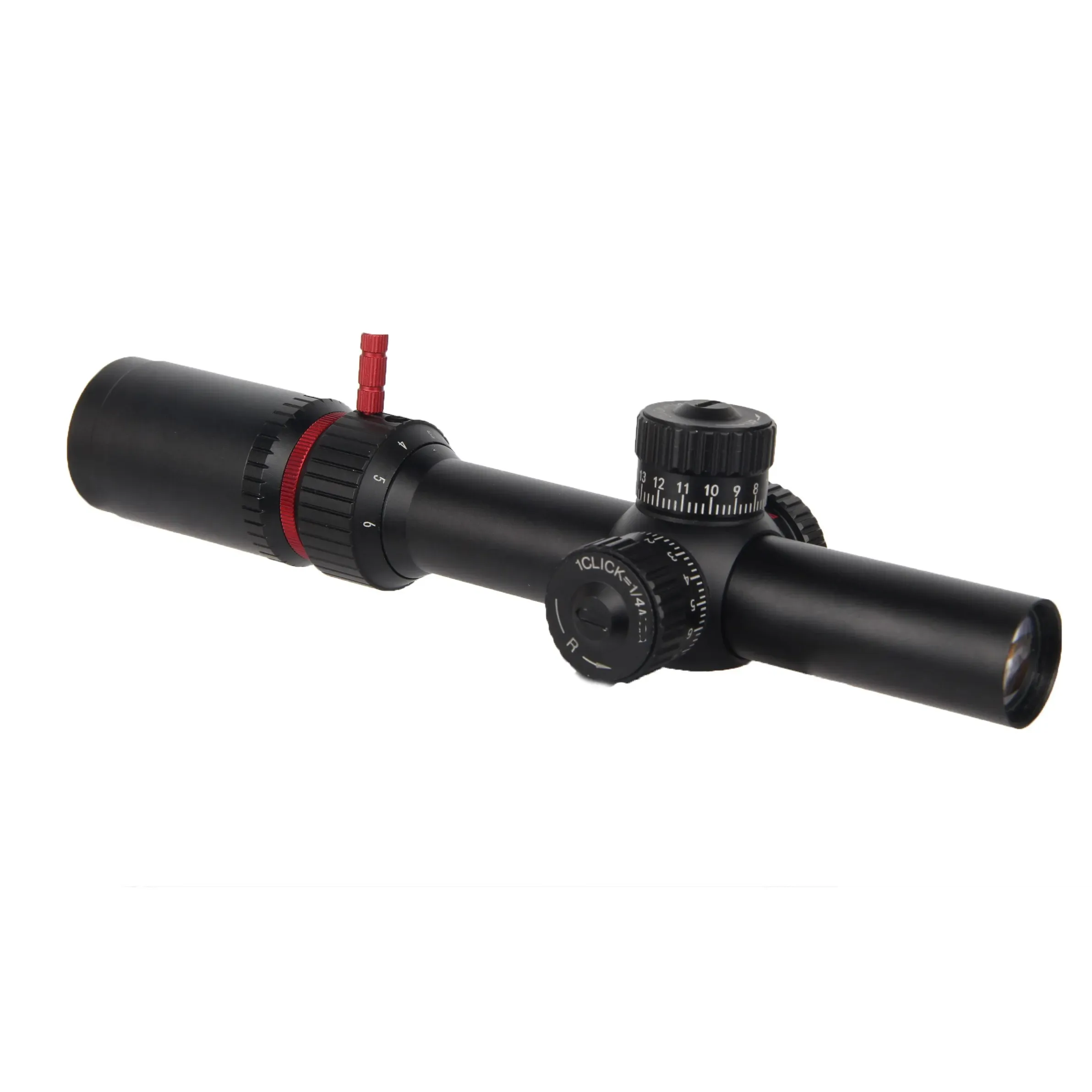 FORESEEN High-Qulity 1.2-6x24 First Focal Plane FFP Long Range Scope Sight with  Red Green Illuminated