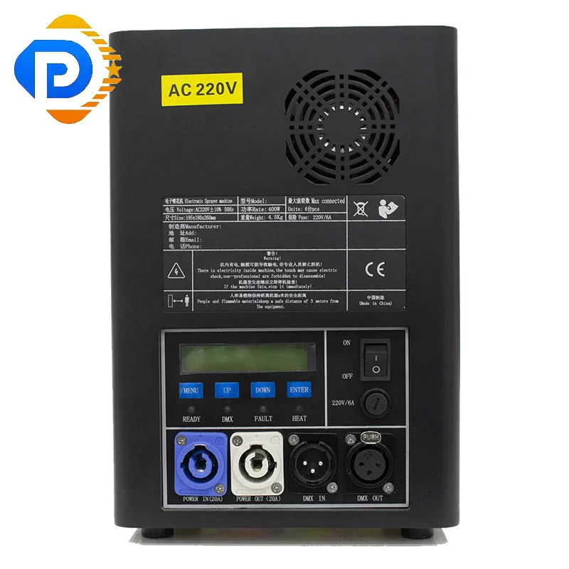 
Stage Effect Equipment Dmx Electric Cold Fireworks Machine 